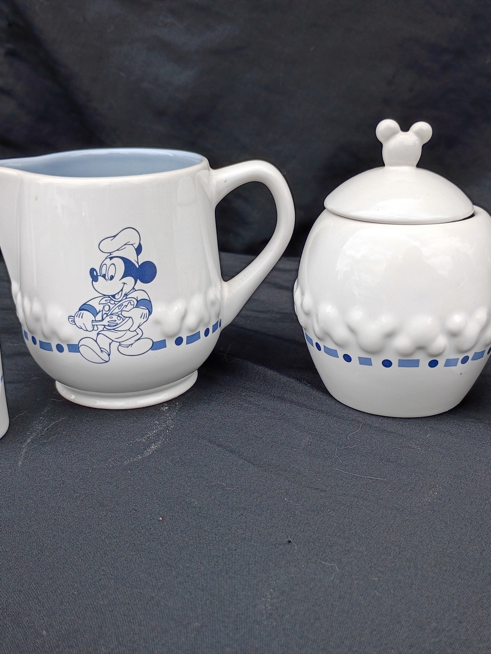Disney Gourmet Cream Sugar Bowl and Salt and Pepper Set